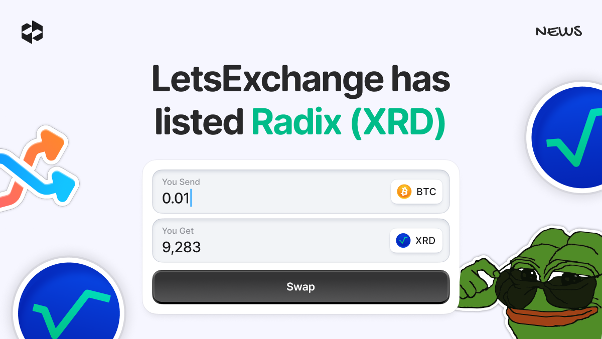 LetsExchange has listed Radix (XRD)-1.png
