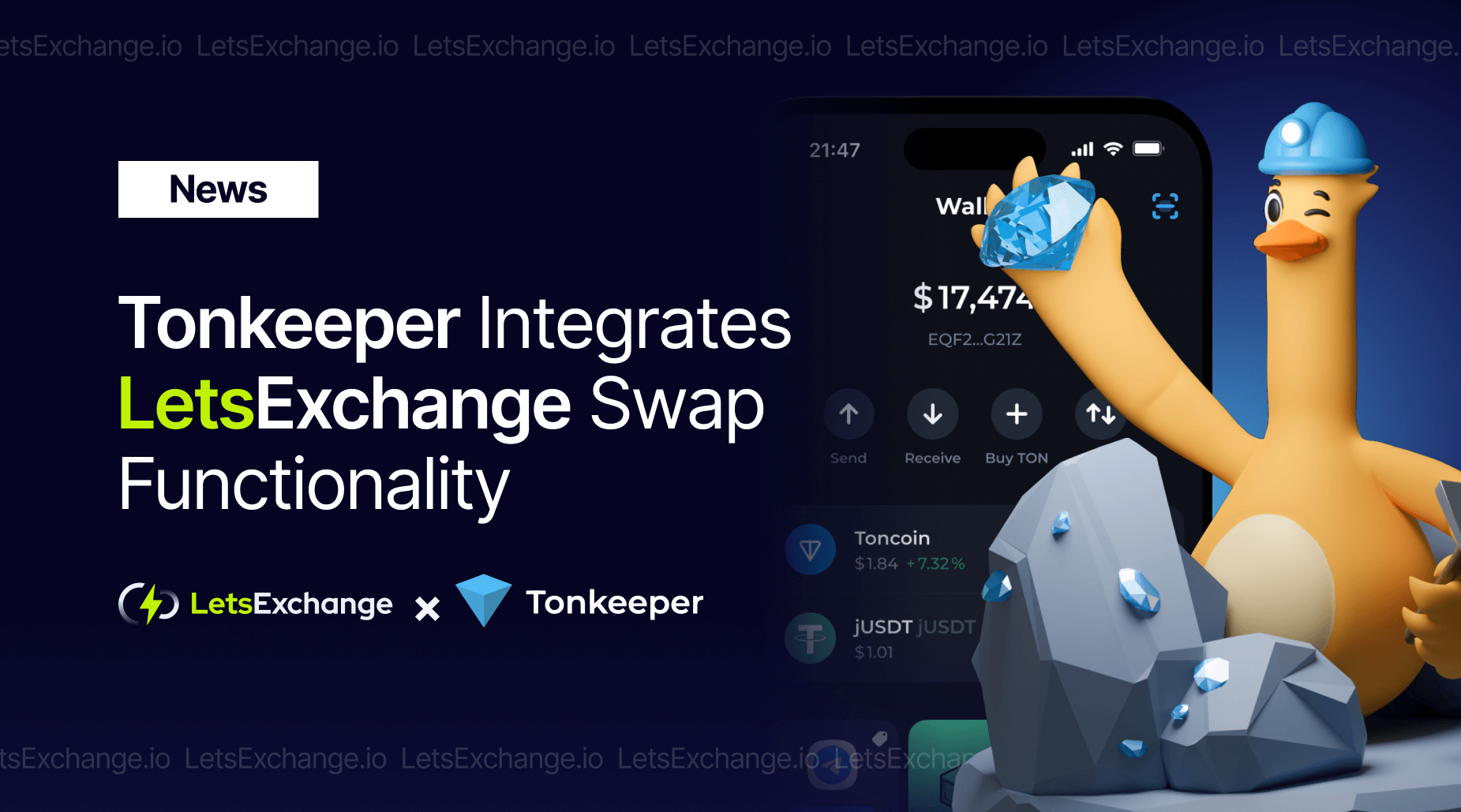 Tonkeeper Wallet Integrates the LetsExchange Widget for Superior Crypto Swap Capability.png